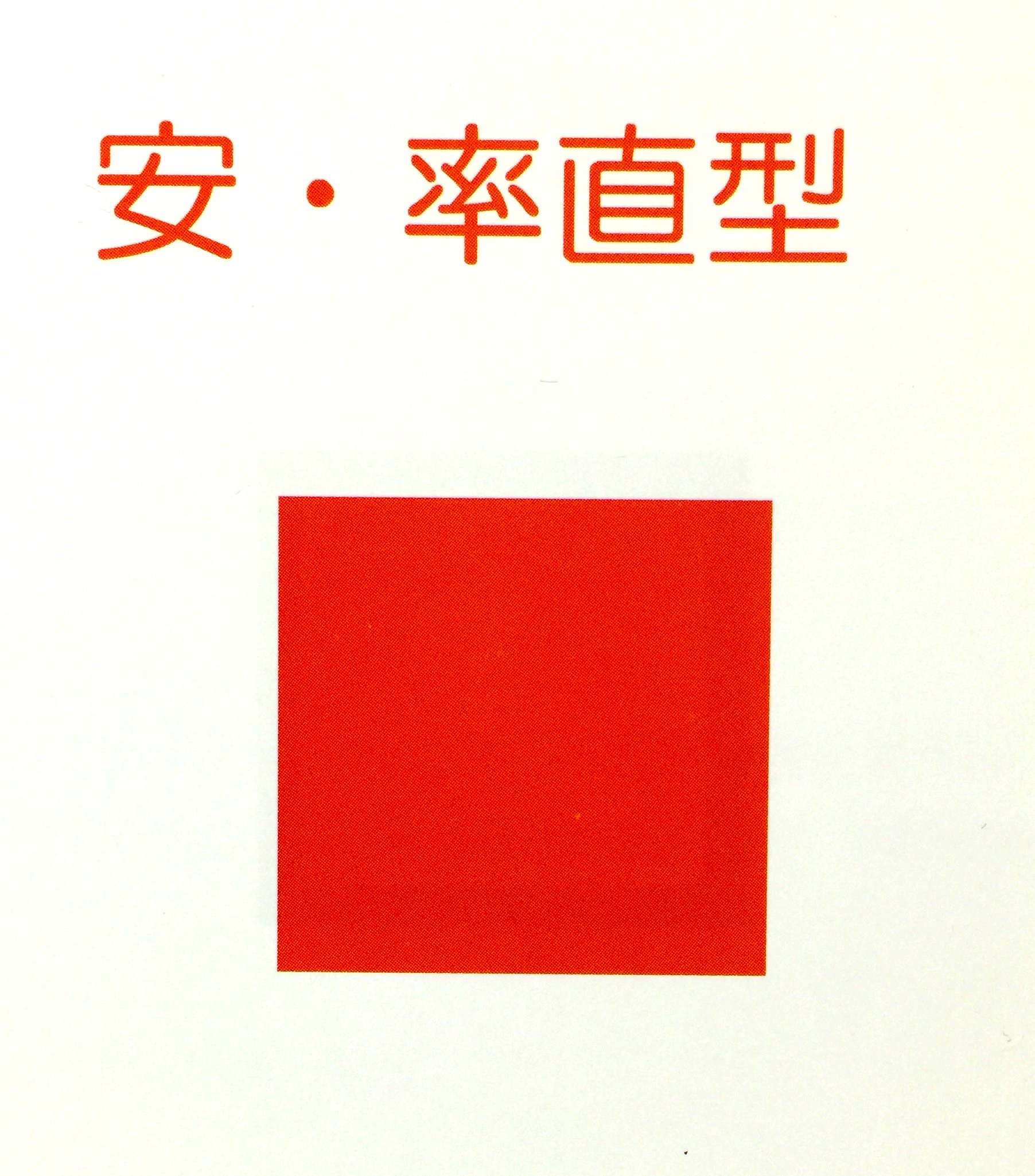 本田宗一郎さんの第３氣質は四角赤。情熱的行動行動派。